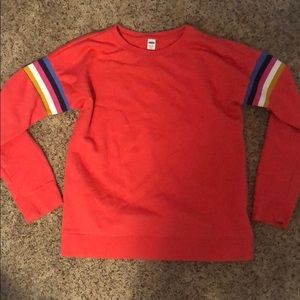 coral sweatshirt